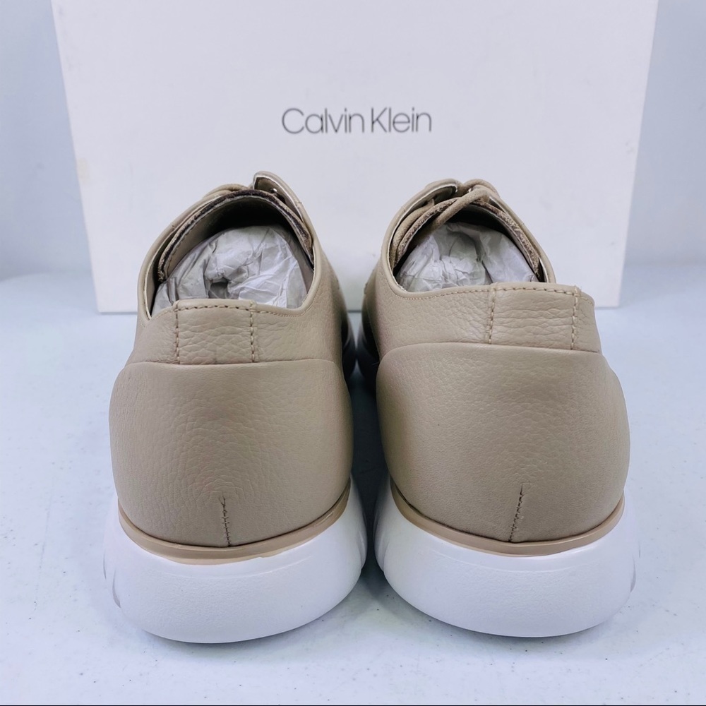 CALVIN Klein Teodor Soft Tumbled Leather Sneakers - Picture 8 of 12